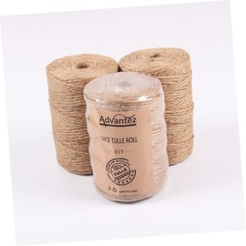 OSALADI Craft Jute Rope String 2pcs Natural Jute Twine 3mm Thick 100m Long Handmade for DIY Wedding Decorations