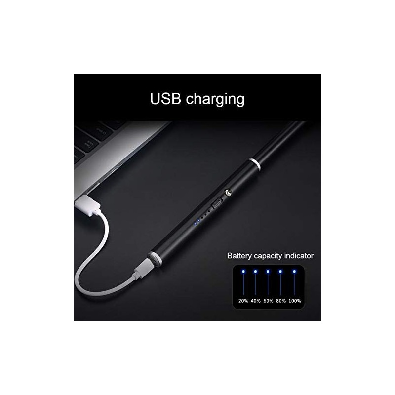 Sirius Survival Electric Arc Grill Lighter USB Rechargeable Slim with