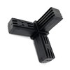 Design61 5x Connector for Square Pipes with Outlet Pipe Connector