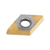 Gold CNC Carbide Tip Insert, Akozon 10pcs Solid Carbide Turning
