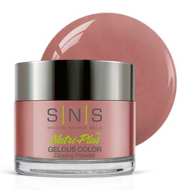 SNS Nail Dip Powder, Gelous Color Dipping Powder - Cashmere Rose (Pink/Mauve) - Long-Lasting Acrylic Nail Color & Polish Lasts 14 Days – Low-Odor & No UV Lamp Required – 1 oz