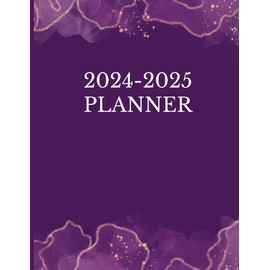 Purple 2024-2025 Monthly Planner 8.5 x 11: January 2024 - December 2025, With Weekly and Monthly Pages, Calendars, Contact pages and more.