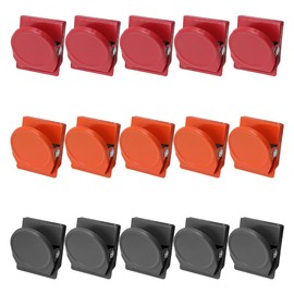 ANCLLO 15 Pcs Fridge Magnetic Clips - Colorful Strong Whiteboard Magnets for Notice Board, Refrigerator, Memo, Home and Office Use