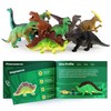 Boley 12 Pack 9-Inch Educational Dinosaur Toys - Kids Realistic