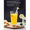 (Green+Yellow) reusable glass straws,reusable glass straws bent glass straws Creative