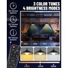 Solar Shed Lights, 300LM x 2 LED, 4 Brightness Lights,