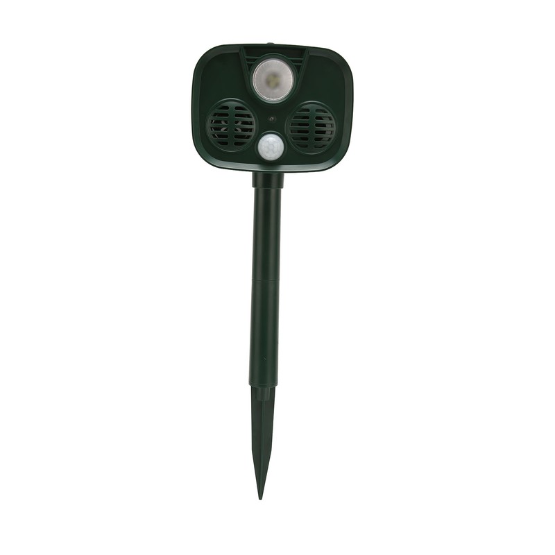 Ultrasonic Animal Repeller Solar Powered Motion Detection Animal Deterrent Device