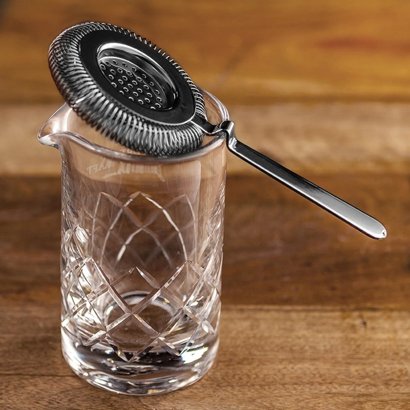 Cocktail Stainless Steel Colander for Mixing Glass and Shaker Gun