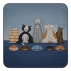 Plymouth Pottery - Hungry Cats Coasters - Set of 6