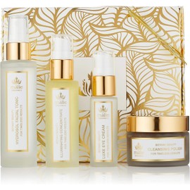 [Japanese Eye cream] Malie Organics Botany Beauty Box (Illuminating Concentration Traat, Lux Eye Cream, Cleansing Polish, Hydrosol Facial Tonic) Set