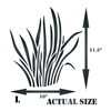 Grass Stencil - 25.5 x 29 cm (L) - Reusable