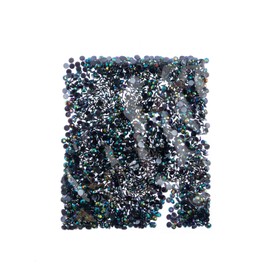 2000 Pieces 4mm (SS16), Black AB, Acrylic Round Flat Back Rhinestones for Jewelry Making, DIY Crafts, Nail Art, Face Makeup, Clothes