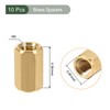 YOKIVE Pack of 10 M5 Spacers, Brass Hexagonal PCB Spacer