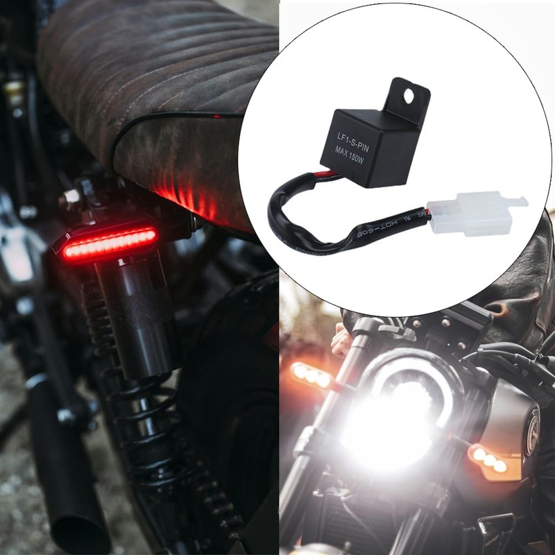 Kardne LED Indicator Relay, 12 V Motorcycle 2-Pin Indicator Relay,