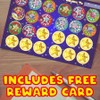 144 Sports Star - 30mm - Glossy Reward Stickers for