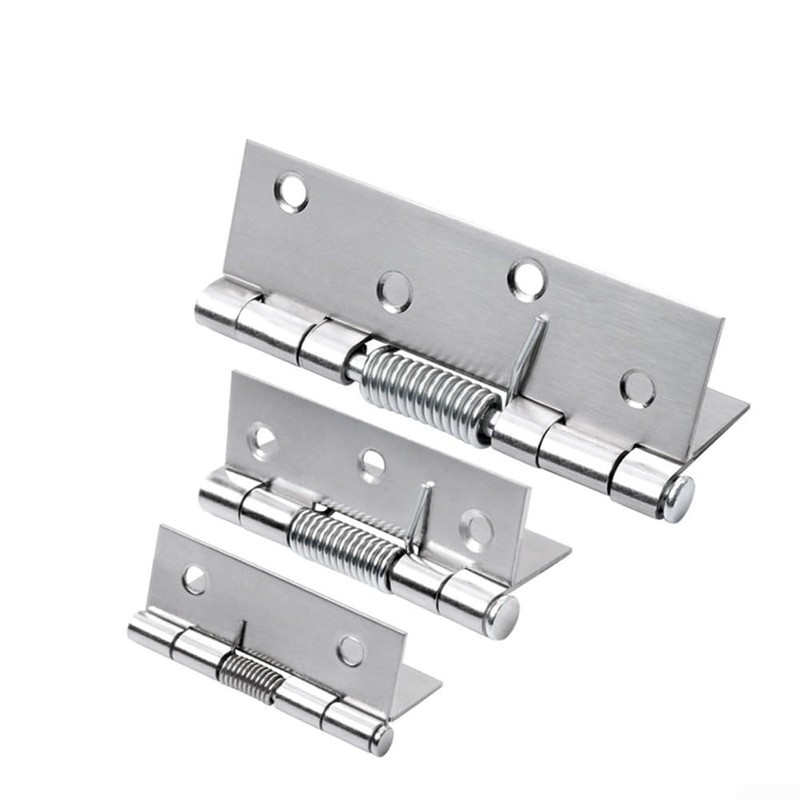 2Pcs Self Closing Spring Hinges Stainless Steel Spring Door Internal