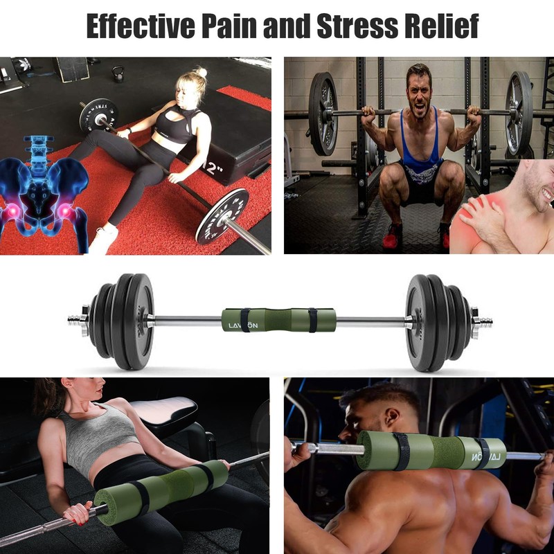 Squat Pad Set - Foam Barbell Pad for Squats Cushion,