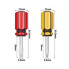 Buspoll Short Screwdriver Set: Two-Color Small Handle Stubby Screwdriver -