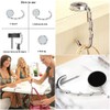 KSMD Compact Round Purse Hooks for Table and Bars,Portable Purse