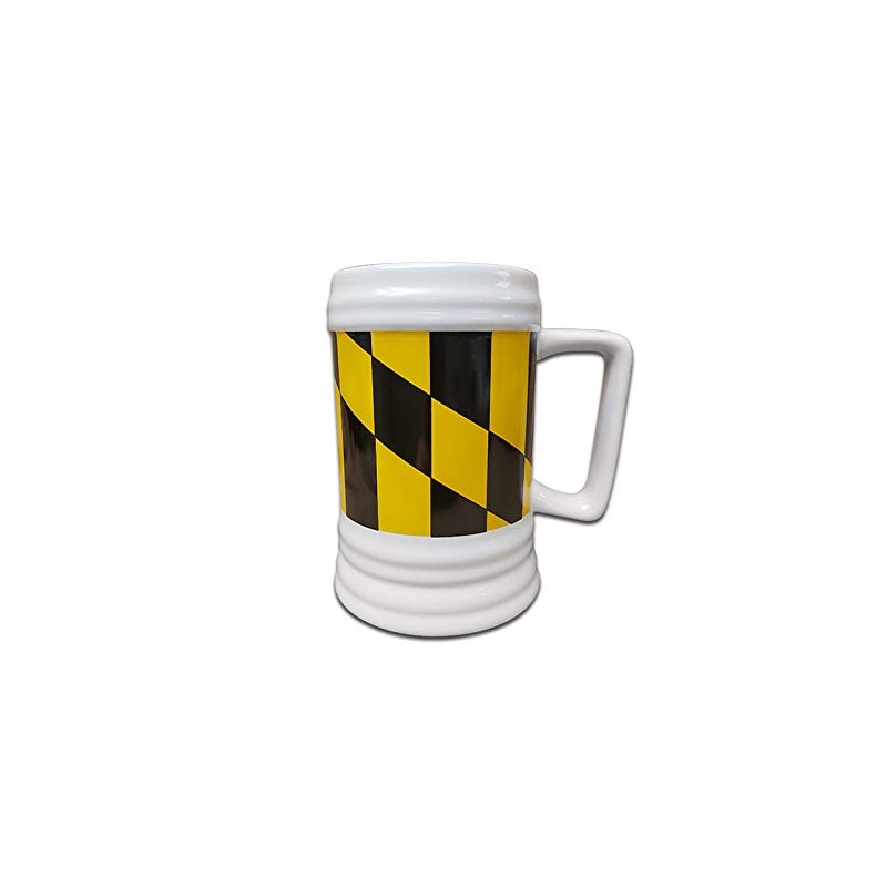 22 oz. Beer Stein with Maryland Flag