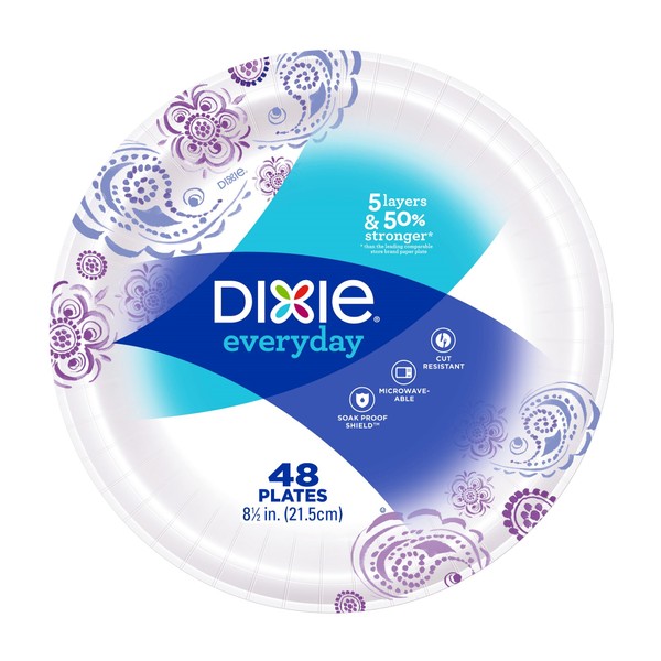 Dixie 48pk 8 1/2 in plates (pack of 2)