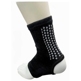 Healthall Ankle Support, Black, Muscle Pain, Injury Prevention, Stumbling, Falls, Weak Electromagnetic Waves, Core Stability, Medical Doctor Supervision, For Daily Use, 1 Piece, Evanas (Ankle)