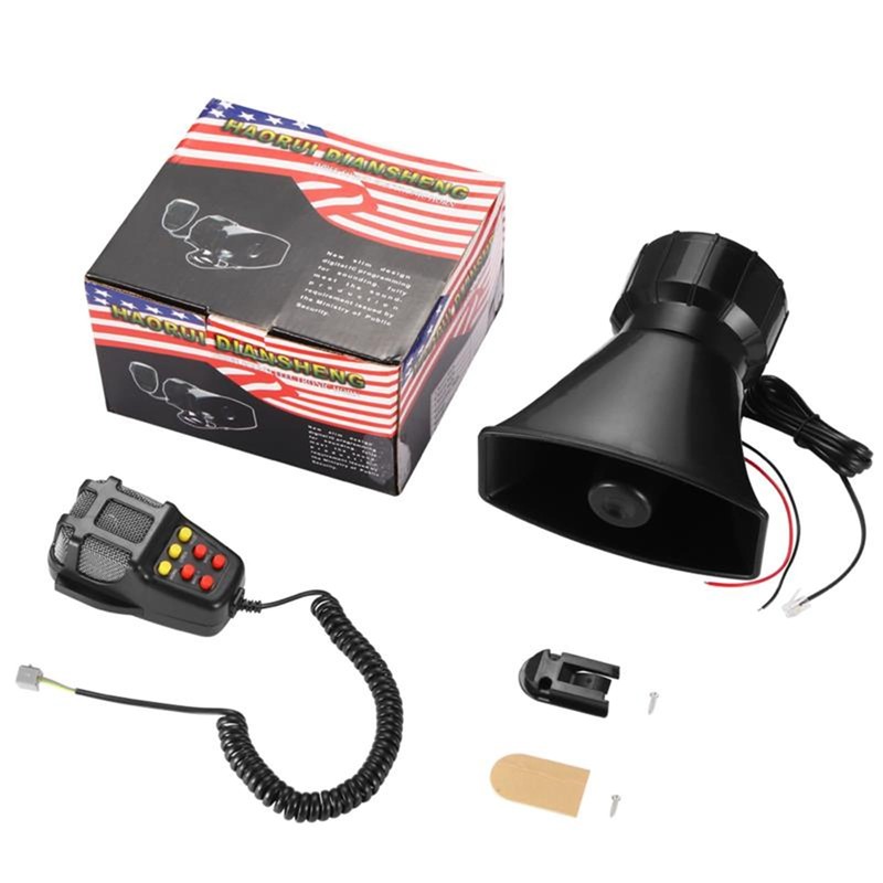 Car Loud Horn siren speaker 12V 115DB 7 Tone Sound
