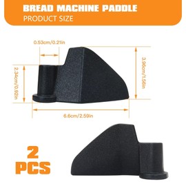 LINGSEE 2-Pack CBK-110P1 Kneading Paddle for Cuisinart Bread Maker Machine - Fits Model EHS15AP-PGS THL20AE-PG Bread Machine Paddle Replacement