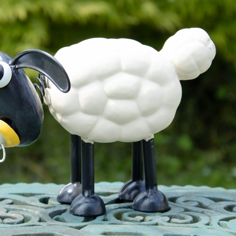 Darthome Metal Timmy The Sheep With Dummy Sculpture 20x17x16cm Novelty