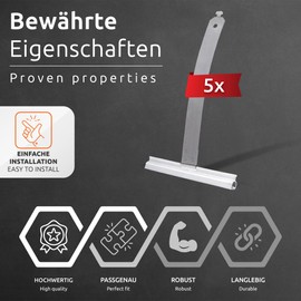 ECENCE 5x Mini Blinds suspension spring - suspension springs for blinds - blinds spring - blinds fastening - blinds fastening spring - blinds suspension spring