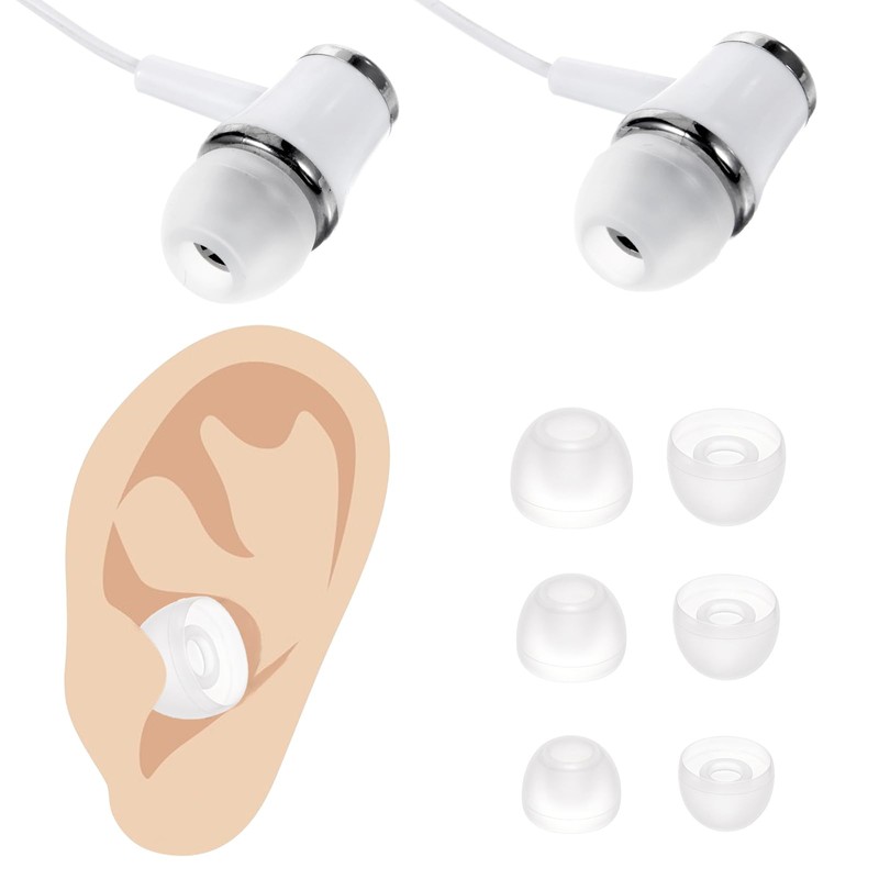15 Pairs Silicone Ear Bud Replacement Pieces Earbuds Ear Tips