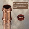 12PK Copper Press Fittings 3/4 inch Coupling with Stop Zero