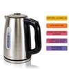 Kenmore 1.7L Cordless Electric Kettle w/ 6 Temperature Pre-Sets, Stainless
