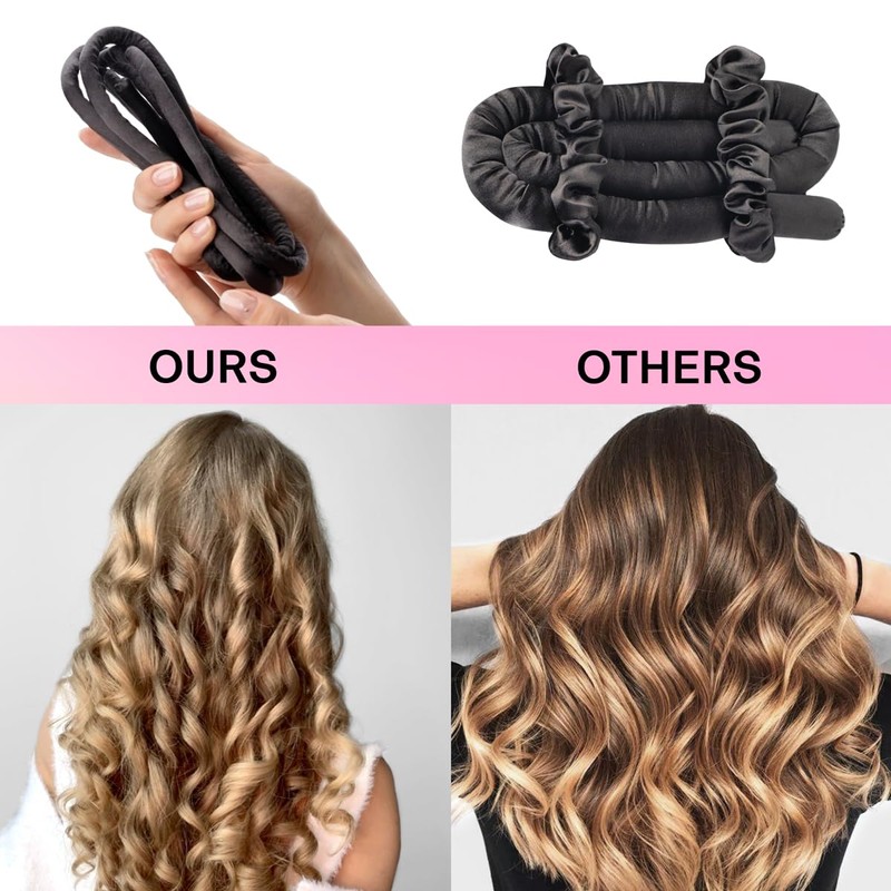 Lanzhire Overnight Curling Headband for Heatless Curls, No Heat Rod