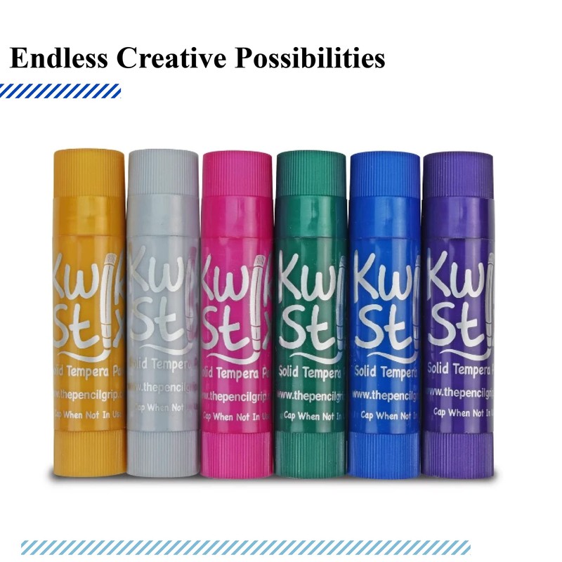 The Pencil Grip Kwik Stix Metalix Paint Pens, Metallic Tempera