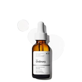 The Ordinary 100% Plant-Derived Squalane, Suero Hidratante con Escualeno — Hidratación ligera que protege de la barrera de humedad de la piel y el cabello, 30 ml