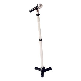 1/12 Scale Dollhouse Miniature Metal Microphone Stand, Adjustable Studio Recording Equipment for Music Room, Realistic Miniature Decor Accessories