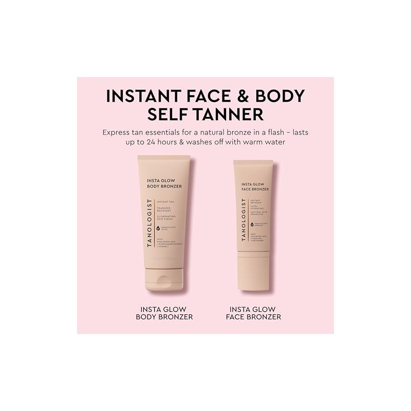 TANOLOGIST, Insta Glow Face, Bronceador Iluminador, Brillo Radiante, con cido