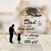 Dad Gifts from Daughter 3.9x3.9 Inch Acrylic Heart Keepsake Father's