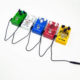 pigtone 1 to 5 Way Daisy Chain Cable Guitar Effect Pedal Power Supply Splitter Cable Adapter Power Cable Black
