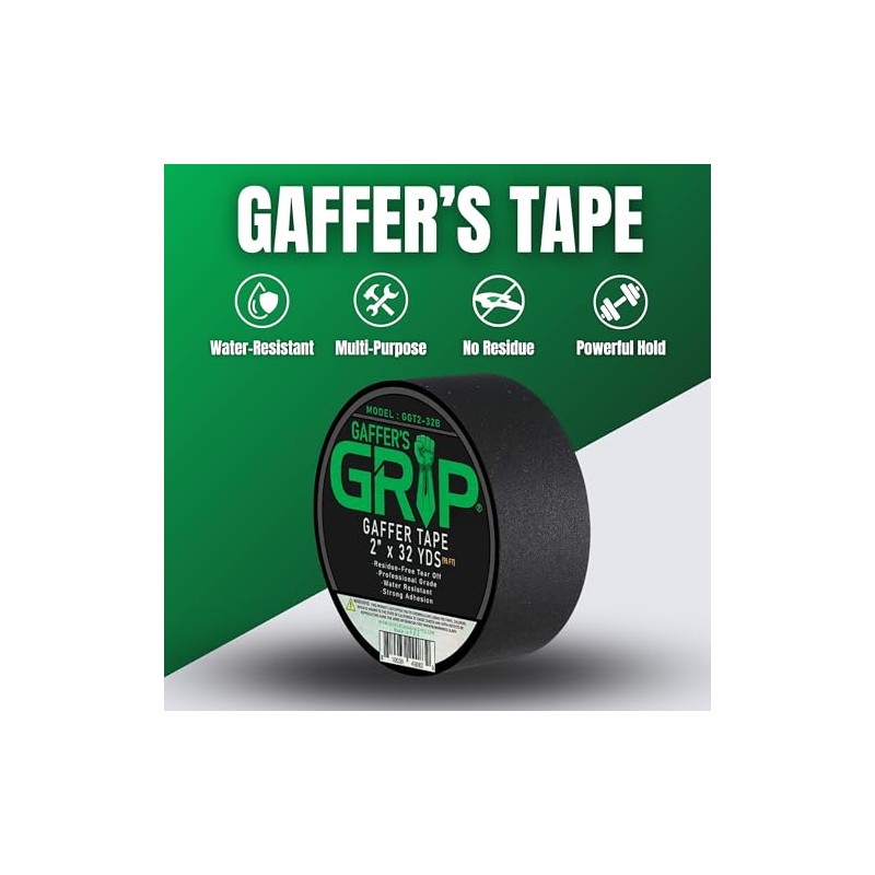GRIP - Cinta adhesiva no reflectante de alta calidad, resistente,