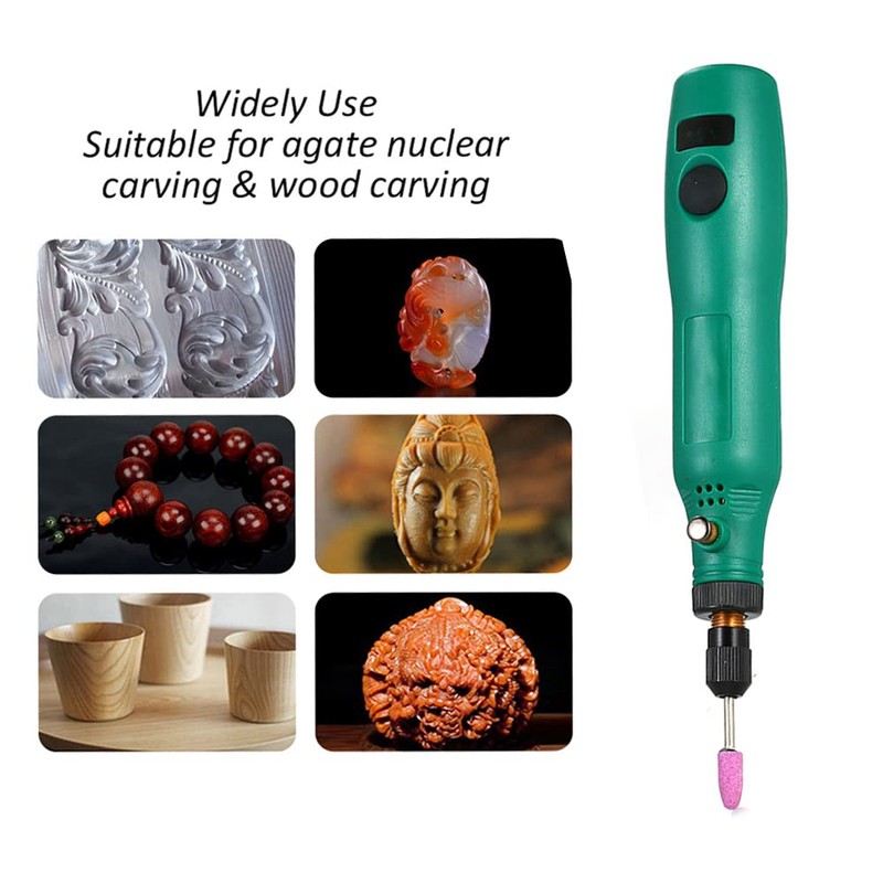Domary 3.7V 1.2W Mini Electric Grinder Set Cordless Mini Handle