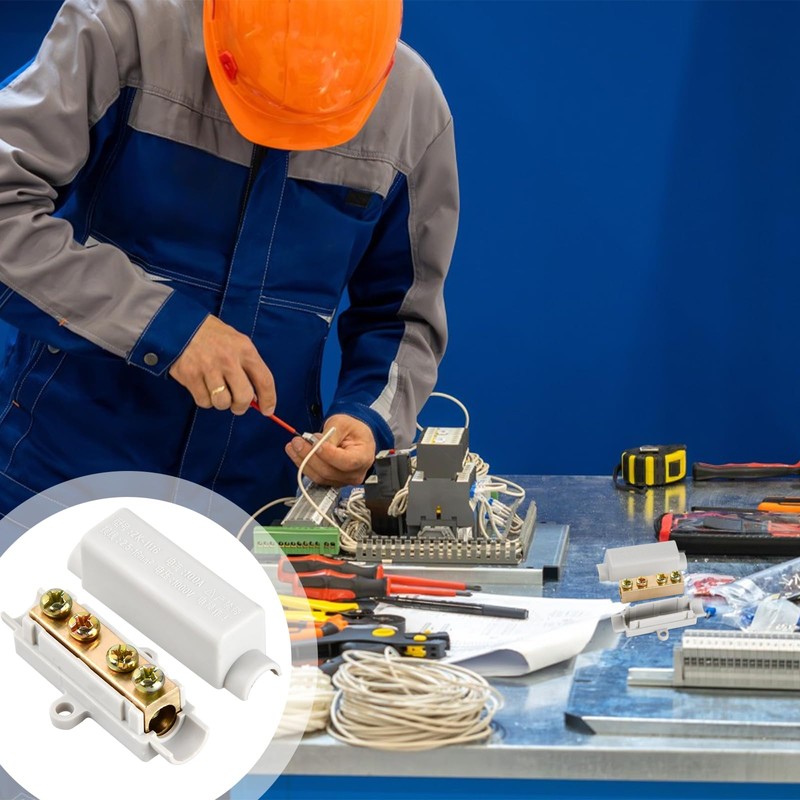 Kioiner Pack of 6 Terminal Blocks, Electric Clamps Made of