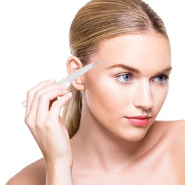 Healeved Augenbrauenstifte, wasserfest, 3 Stück, Hautmarker, weiße Augenstifte, für Augenbrauen, Lippen, Körperkunst – Filzstift, Haut, Tattoo, Weiß, Augenbrauen