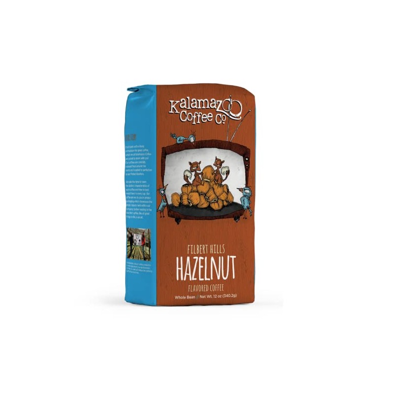KALAMAZOO COFFEE COMPANY Hazlenut Whole Bean Coffee - Filbert Hills