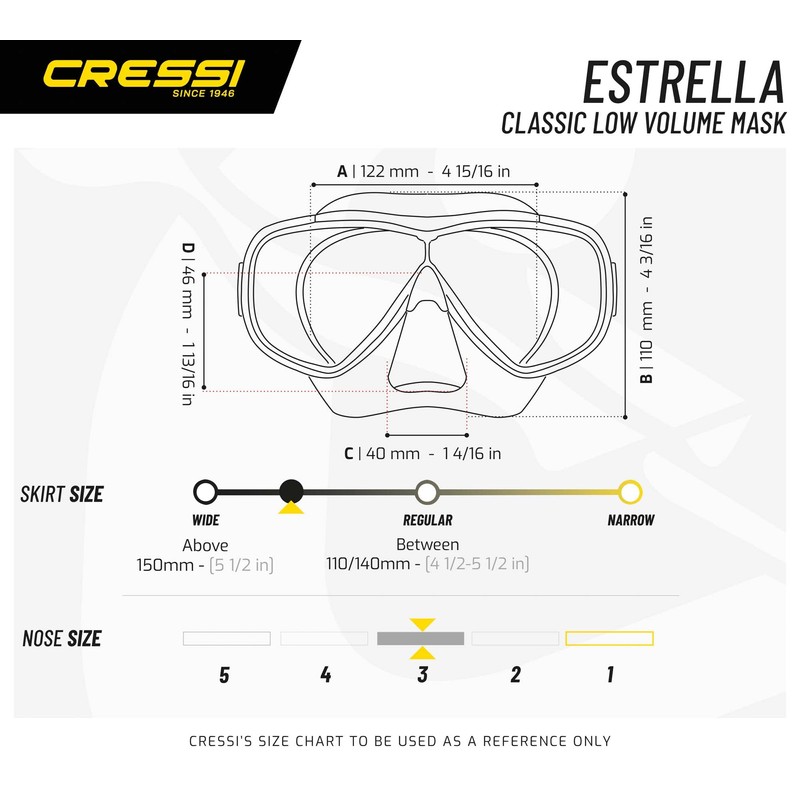Cressi Estrella - Mask Estrella, Transparent/Pink, One Size, Unisex Adult