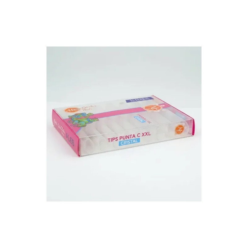 Tips Extralargos Curva C Xxl 200 Pz , Mc Nails