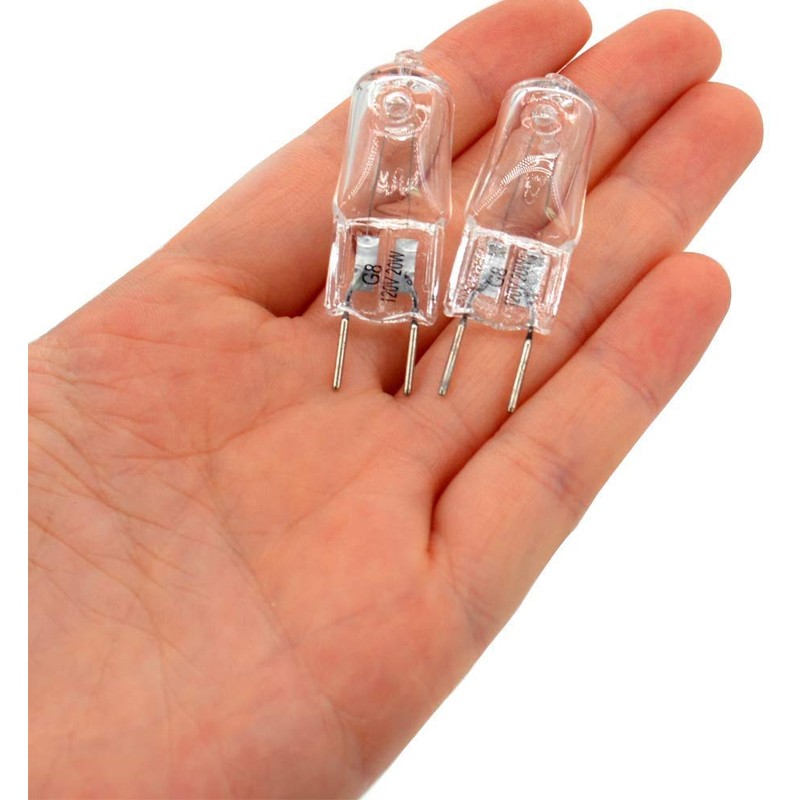 JCD 10PCS G8 Halogen Bulb 20W 120V, Bi-Pin Xenon Light
