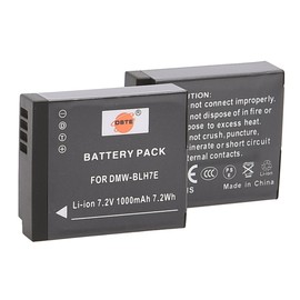 DSTE 2PCS DMW-BLH7 DMW-BLH7E Li-ion Battery Compatible with Panasonic Lumix DMC-GM1 GM1K GM5 GF7 GF7K DMC-LX10 DMC-LX15