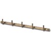 Posh Living 63138 Iron Wall Hook, 5-Piece Set, Antique Gold